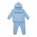 Kids Light Blue Hoodie Set – Comfortable Hoodie & Jogger Tracksuit for Boys and Girls